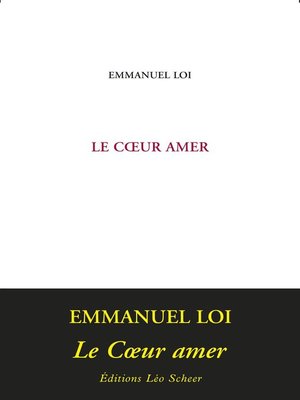 cover image of Le Coeur amer